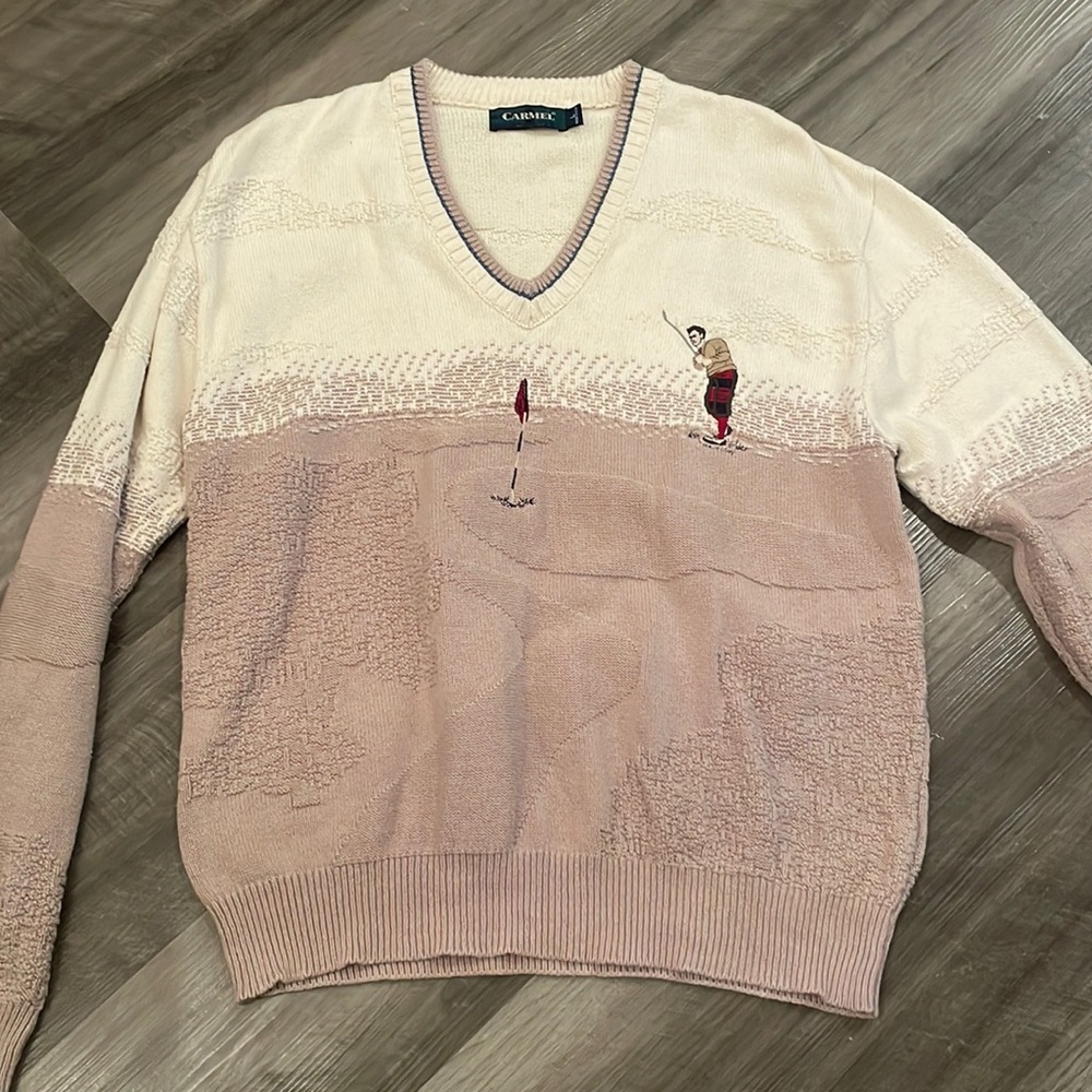 Vintage Carmel golf sweater